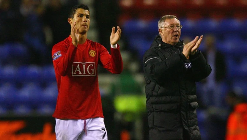 Ronaldo dưới sự dẫn dắt của người thầy Sir Alex