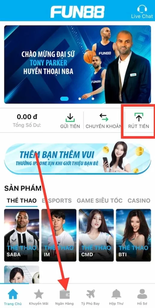 Rút Tiền Fun88 Siêu Dễ Và Nhanh Chóng