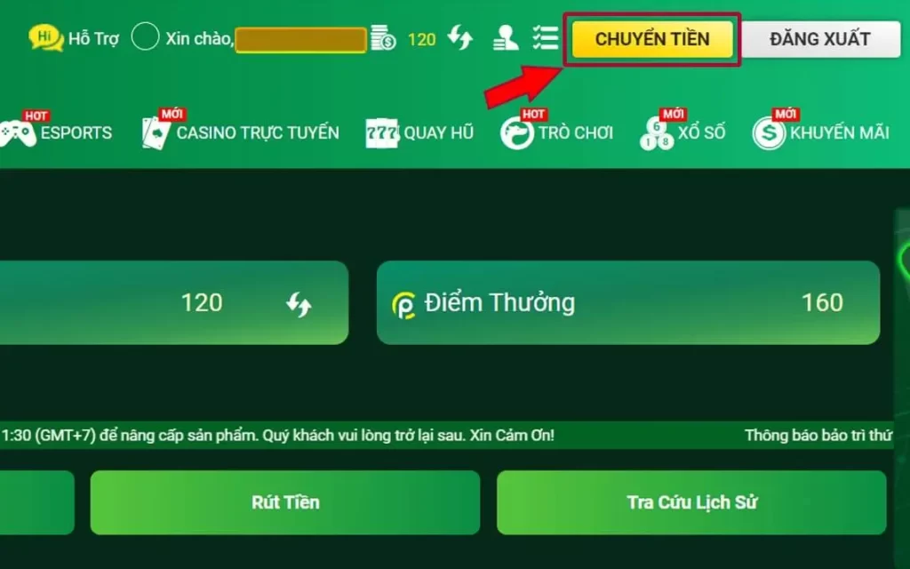 Hướng dẫn cách chuyển tiền FB88 qua Eeziepay cơ bản, đơn giản